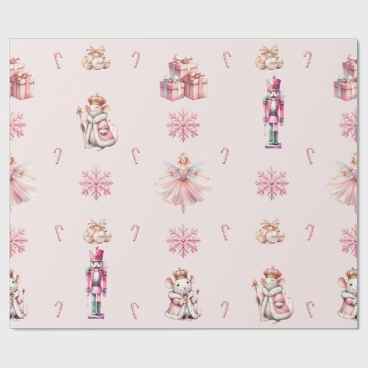 De Notenkraker Suite Kerst Ballet Dance Cadeaupapier (Vlak)