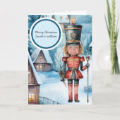 De Notenkraker "vervang het gezicht" Kerstmis Kaart (Voorkant)