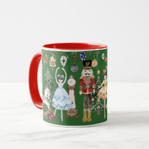 De Notenkraker Vintage Christmas Green Red Mok