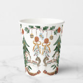 De Notenkraker Vintage Kerstmis Papieren Bekers (Rechts)