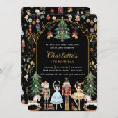 De Notenkraker Vintage Kerstmis Verjaardag Kaart (Voorkant / Achterkant)