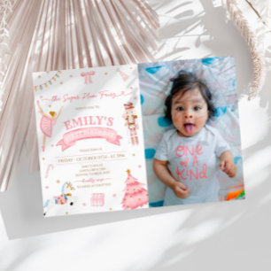 De Notenkraker Winter 1e Verjaardag Foto Kaart