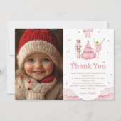 De Notenkraker Winter Foto Dank je wel Card Kaart (Voorkant)