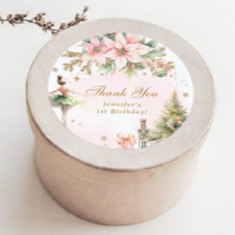 De Notenkraker Winter Onederland Dank je Ronde Sticker