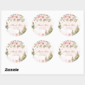 De Notenkraker Winter Onederland Dank je Ronde Sticker (Vel)