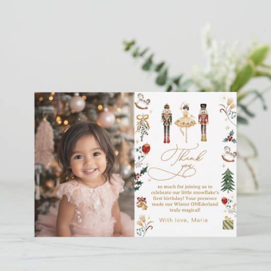 De Notenkraker Winter Onederland foto Dank je Kaart (Staand voorkant)