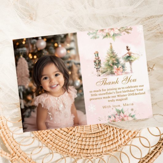 De Notenkraker Winter Onederland foto Dank u Kaart