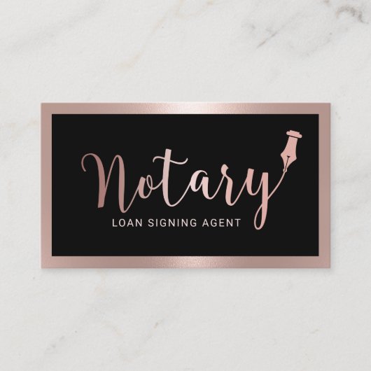 De notionele Ondertekeningsagent van de Lening Mod Visitekaartje (Voorkant)