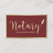 De notionele Ondertekeningsagent van de Lening Mod Visitekaartje (Voorkant)