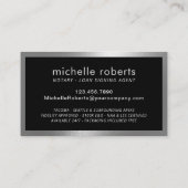 De notionele Ondertekeningsagent van de Lening Mod Visitekaartje (Achterkant)