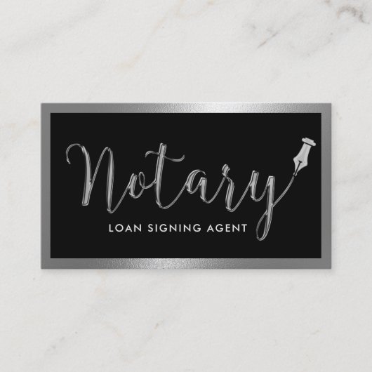 De notionele Ondertekeningsagent van de Lening Mod Visitekaartje (Voorkant)