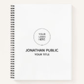 De Notitieboeken van de sjabloon voegen Uw Logo hi (Voorkant)