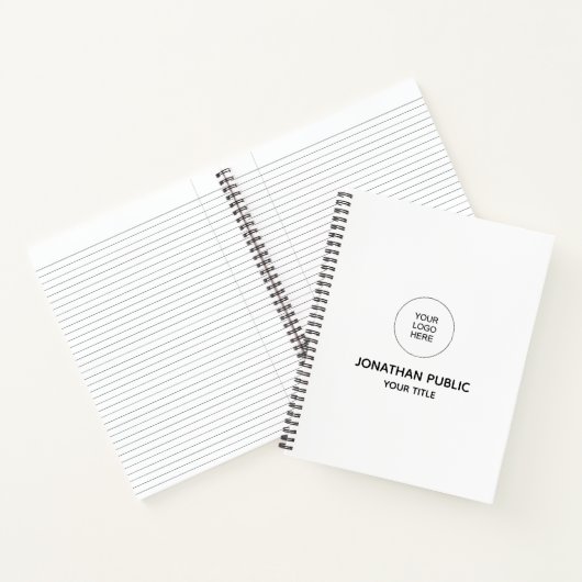 De Notitieboeken van de sjabloon voegen Uw Logo hi (Binnen)