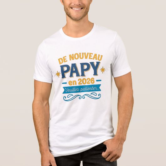 de nouveau papy en 2026 Tri-Blend shirt (Voorkant)