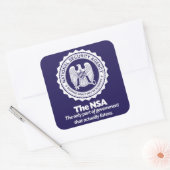 De NSA Vierkante Sticker (Envelop)