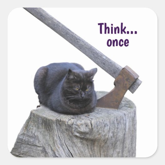 De nuances van het leven - wees optimist vierkante sticker (Voorkant)