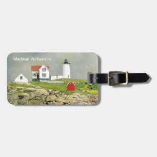 De nubble vuurtoren als bagage / bagagelabel