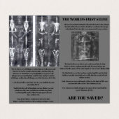 De nuchtere waarschuwing visitekaartje (Buitenkant ongevouwen)