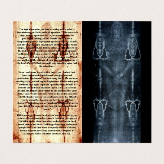 De nuchtere waarschuwing visitekaartje (Binnenkant ongevouwen)