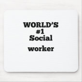 De nummer 1 van de sociale werker ter wereld muismat (Voorkant)