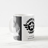 De nummer 1 van de wereld Pa gepersonaliseerde tek Koffiemok (Voorkant links)