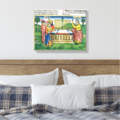 De nummers 17 1-11 Aaron's personeel bloomen op he Canvas Afdruk (Insitu (Slaapkamer))