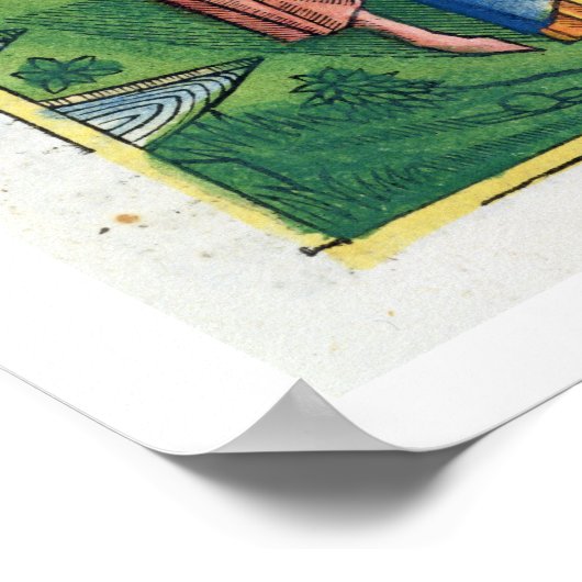 De nummers 17 1-11 Aaron's personeel bloomen op he Poster (Hoek)