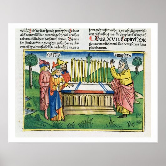 De nummers 17 1-11 Aaron's personeel bloomen op he Poster (Voorkant)