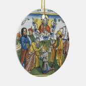 De nummers 27 18-23 Moses leggen zijn hand op Josh Keramisch Ornament (Rechts)