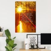 DE NUMMERS 6:24 KUNNEN DE LORDE ZWART U POSTER (Thuiskantoor)