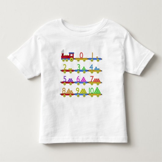 De nummertrein kinder shirts (Voorkant)