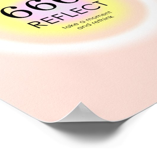 De Nummerweergave van Angel 666 geeft de betekenis Poster (Hoek)