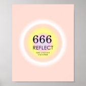De Nummerweergave van Angel 666 geeft de betekenis Poster (Voorkant)