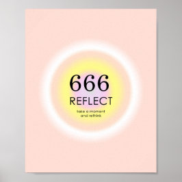 De Nummerweergave van Angel 666 geeft de betekenis Poster