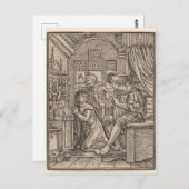 DE NUN, VANAF DE DANK VAN DE DOOD (HANS HOLBEIN) BRIEFKAART (Voorkant / Achterkant)