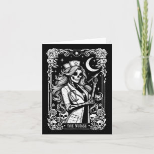 De Nurse Skeleton Tarot Kaart Funny Nursing Nurse
