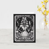 De Nurse Skeleton Tarot Kaart Funny Nursing Nurse (Gele Bloem)