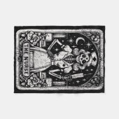 De Nurse Skeleton Tarot Kaart Funny Nursing Nurse Fleece Deken (Voorkant (Horizontaal))