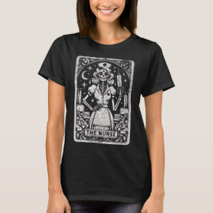 De Nurse Skeleton Tarot Kaart Funny Nursing Nurse T-shirt
