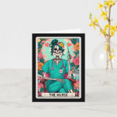 De Nurse Tarot Kaart Funny Skeleton Nurse Witchy M (Gele Bloem)