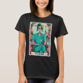De Nurse Tarot Kaart Funny Skeleton Nurse Witchy M T-shirt (Voorkant)