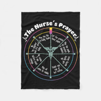 De Nurse's Prayer Nurse Week Kleding Rn LPN Medic Fleece Deken