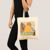 De Nurturer Tote Bag – Zachte Neutrale Canvas Tas (Voorkant (product))