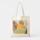 De Nurturer Tote Bag – Zachte Neutrale Canvas Tas (Achterkant)
