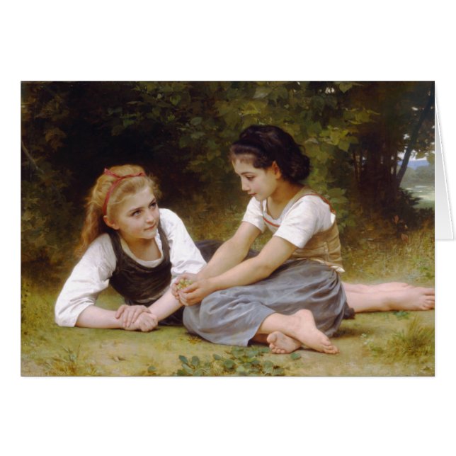 De Nut Gatherers van Bouguereau (Voorkant Horizontaal)