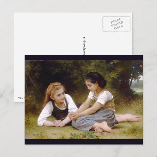 De Nut Gatherers van W.A. Bouguereau Briefkaart (Voorkant / Achterkant)