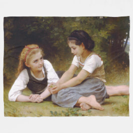 De Nut Gatherers van W.A. Bouguereau Fleece Deken