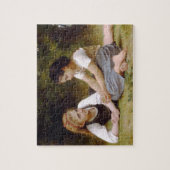De Nut Gatherers van W.A. Bouguereau Legpuzzel (Verticaal)