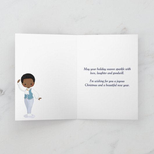 De Nutcracker Ballet Dancer Danseur Kerstmis Feestdagen Kaart (Binnen)