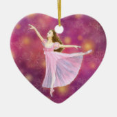 De Nutcracker Ballet Heart Shape Ornament - Clara (Voorkant)